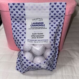 vitabath Lavender Chamomile with Lavender Essential Oil Bath Fizzies Pack of 9